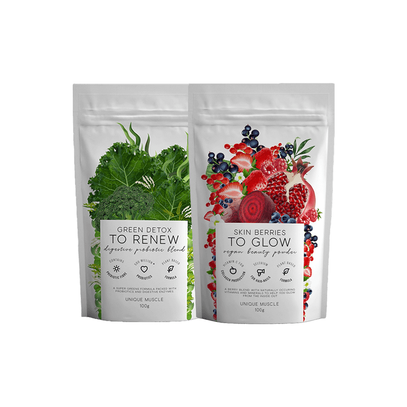 Green Detox & Skin Berries Wellness Pack - Unique Muscle